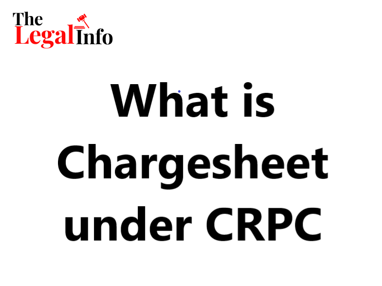 What Is Charge Sheet Under Crpc