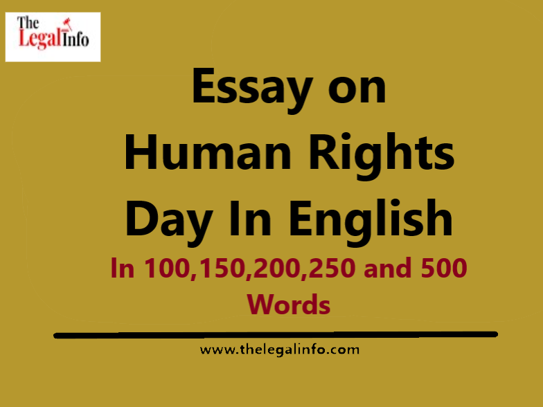 legal essay on human rights