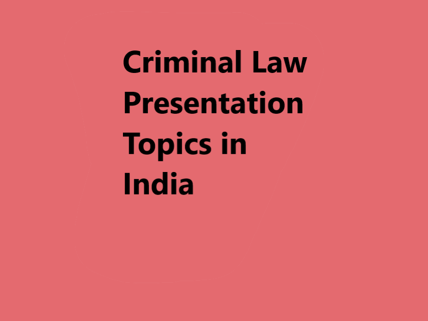 phd topics in criminal law in india