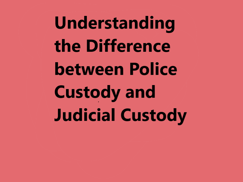 Understanding The Difference Between Police Custody And Judicial ...